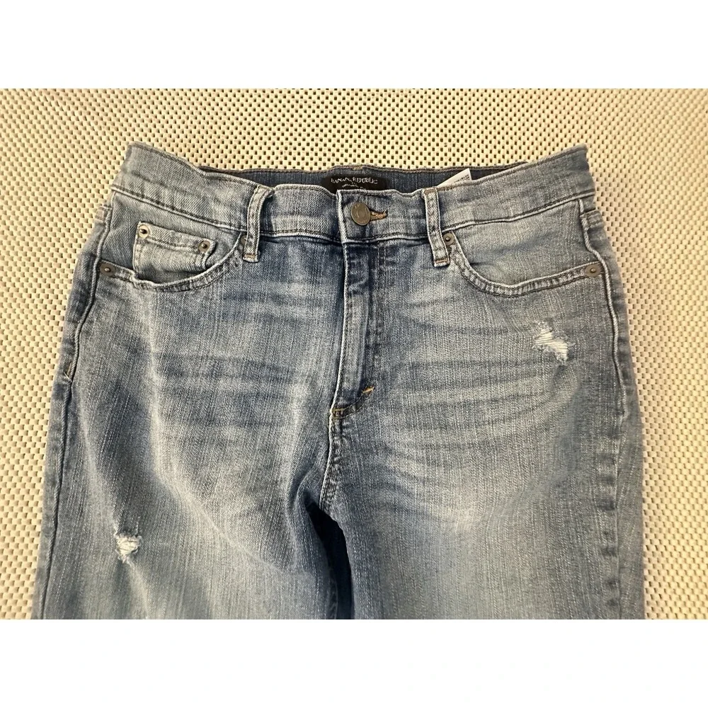Banana Republic Jeans Women Size 6/28 8 Girlfriend Stretch Tapered‎ Straight Leg